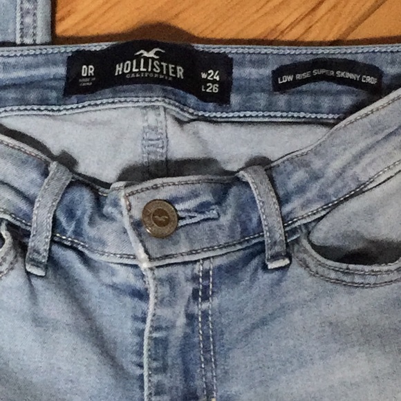 Hollister Denim - Hollister Jeans Holes Low Rise Super Skinny Crop